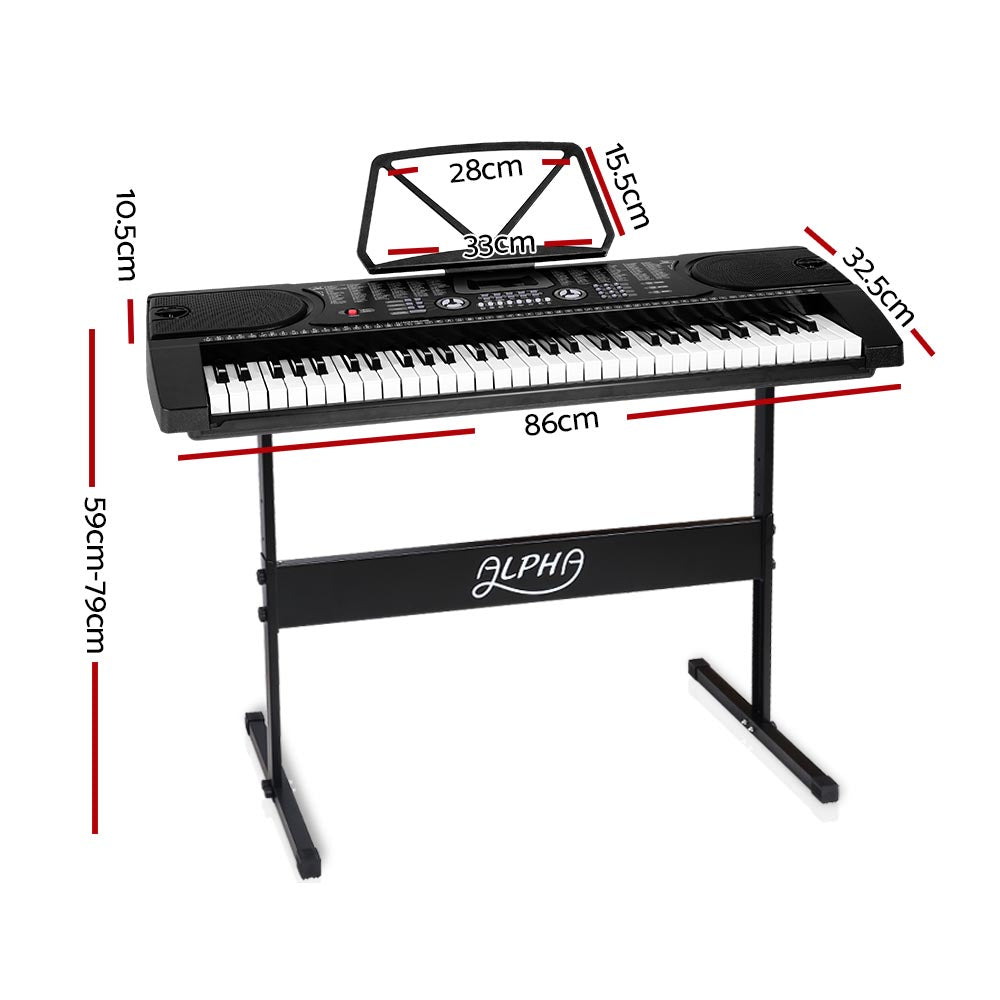 61 Key LED Electronic Piano Keyboard Homecoze