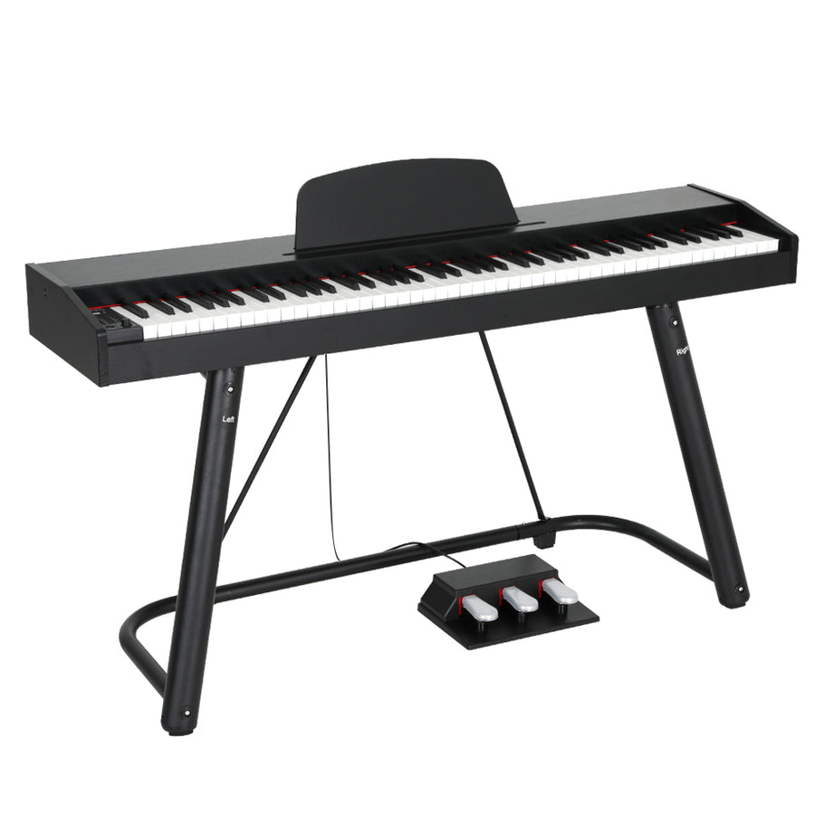 88 Key Digital Piano Full-weighted Electronic Keyboard with Stand and Triple Pedal Homecoze