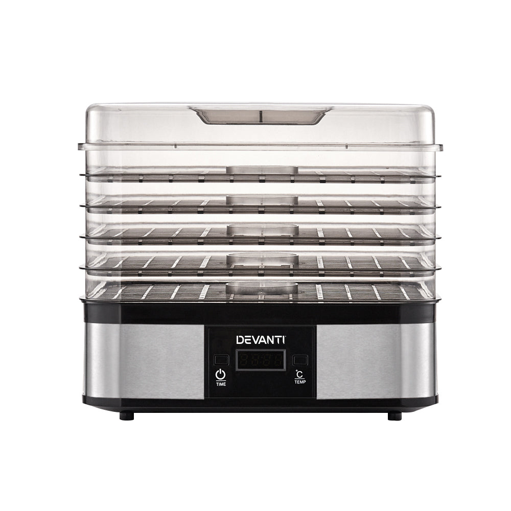 Food Dehydrator with 5 Trays Beef Jerky Fruit Dryer Homecoze