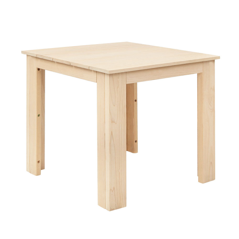 Adirondack Outdoor Side Table - Natural - Homecoze