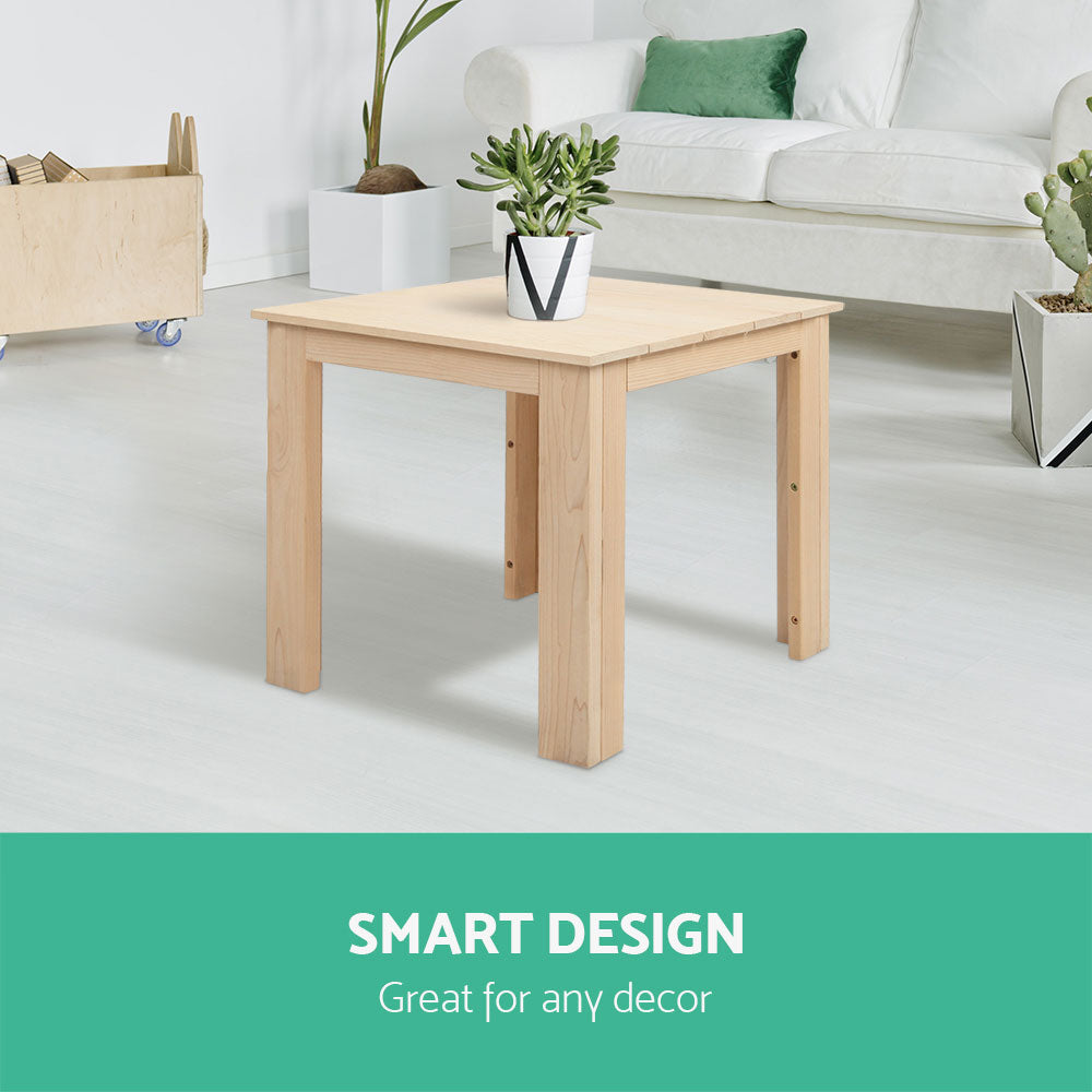 Adirondack Outdoor Side Table - Natural - Homecoze