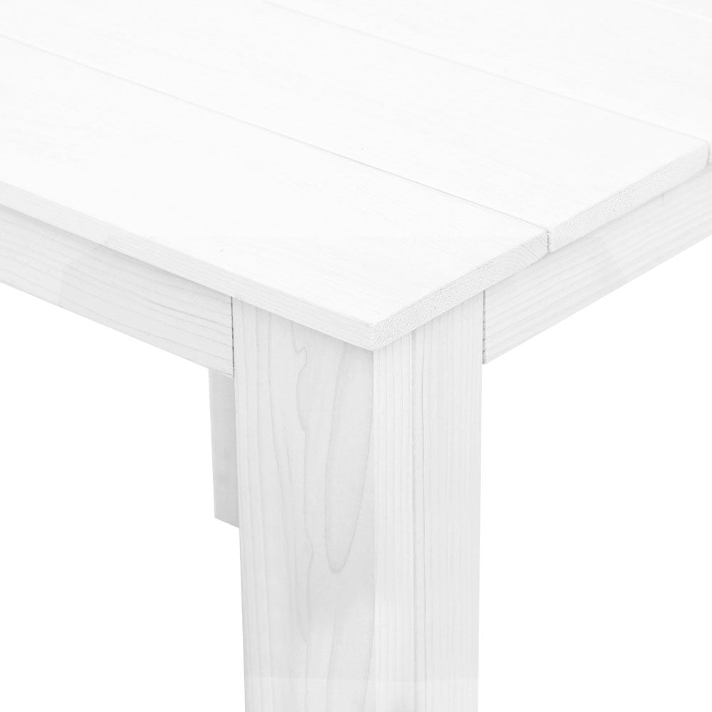 Adirondack Outdoor Side Table - White - Homecoze