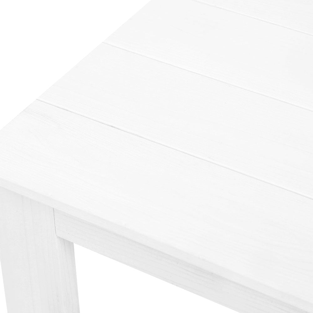 Adirondack Outdoor Side Table - White - Homecoze