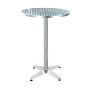 Round Aluminium Outdoor 60cm Bar Table - Homecoze
