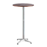 Adjustable Height Outdoor 60cm Bar Table - Homecoze