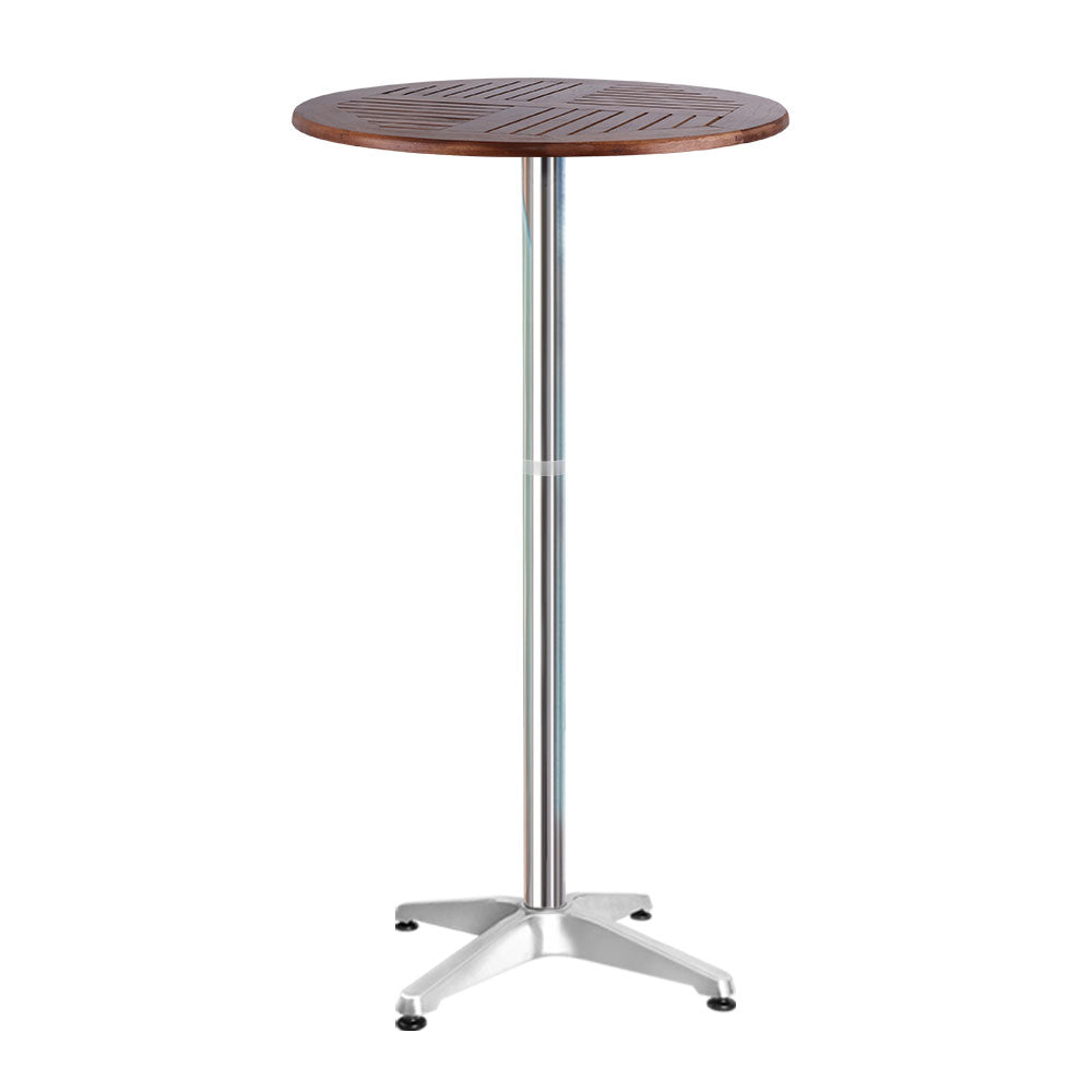 Adjustable Height Outdoor 60cm Bar Table - Homecoze