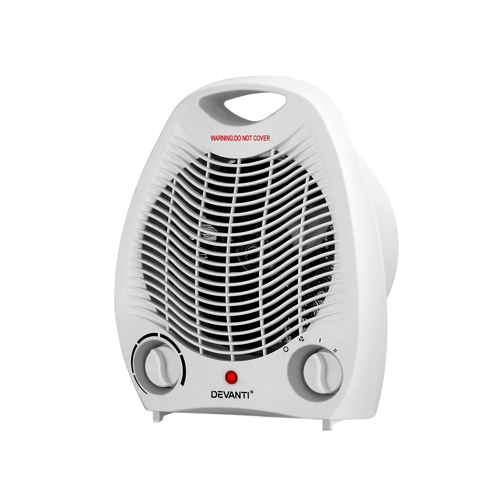 Electric Portable Rapid Heat Fan Heater with Cool/Warm/Hot Air Modes 2000W Homecoze