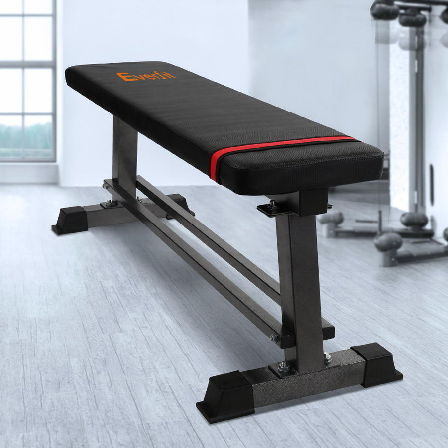 300kg Rated Compact Flat Gym Bench - Homecoze