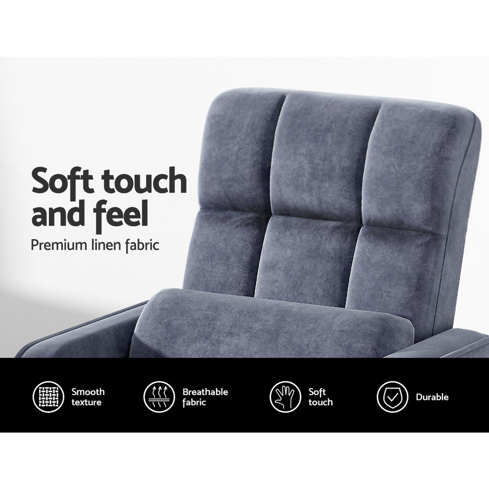 Floor Sofa Reclining Gaming Chair with Swivel Base - Charcoal Homecoze