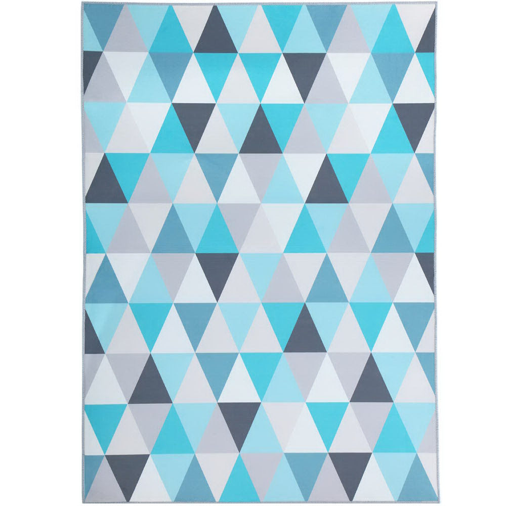 Extra Large Modern Geometric Floor Rug Area Mat 200 x 290cm - Homecoze