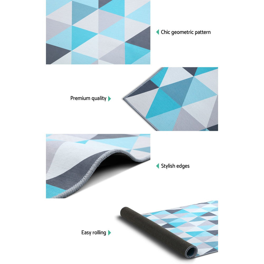 Extra Large Modern Geometric Floor Rug Area Mat 200 x 290cm - Homecoze