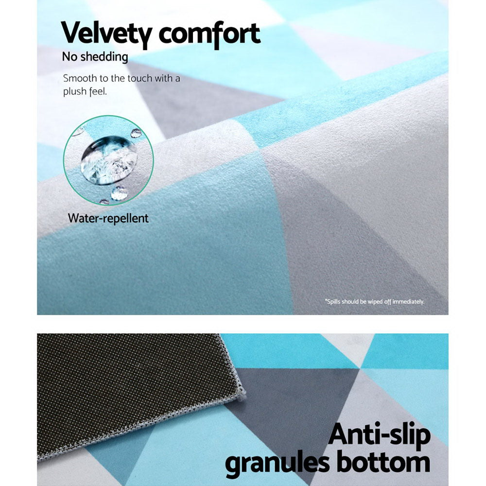 Extra Large Modern Geometric Floor Rug Area Mat 200 x 290cm - Homecoze