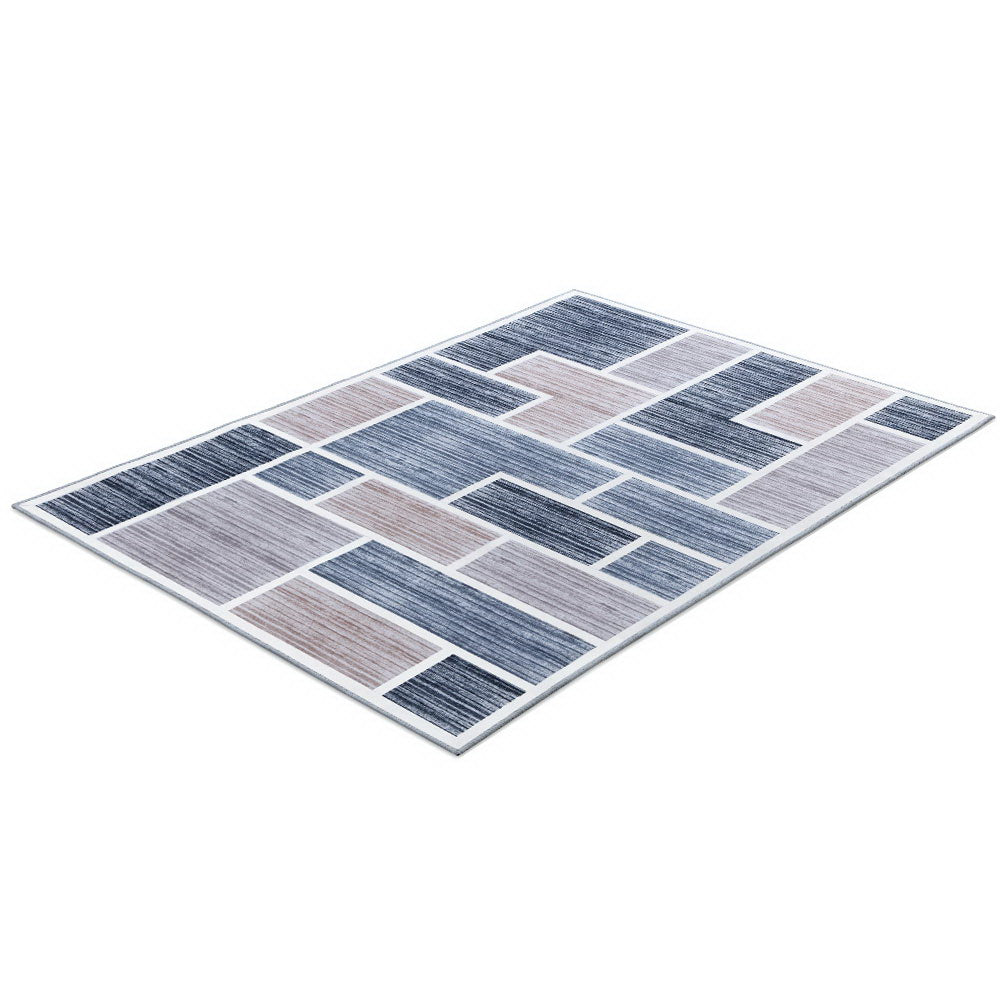 Large Modern Block Floor Rug Area Mat 160 x 230cm - Homecoze