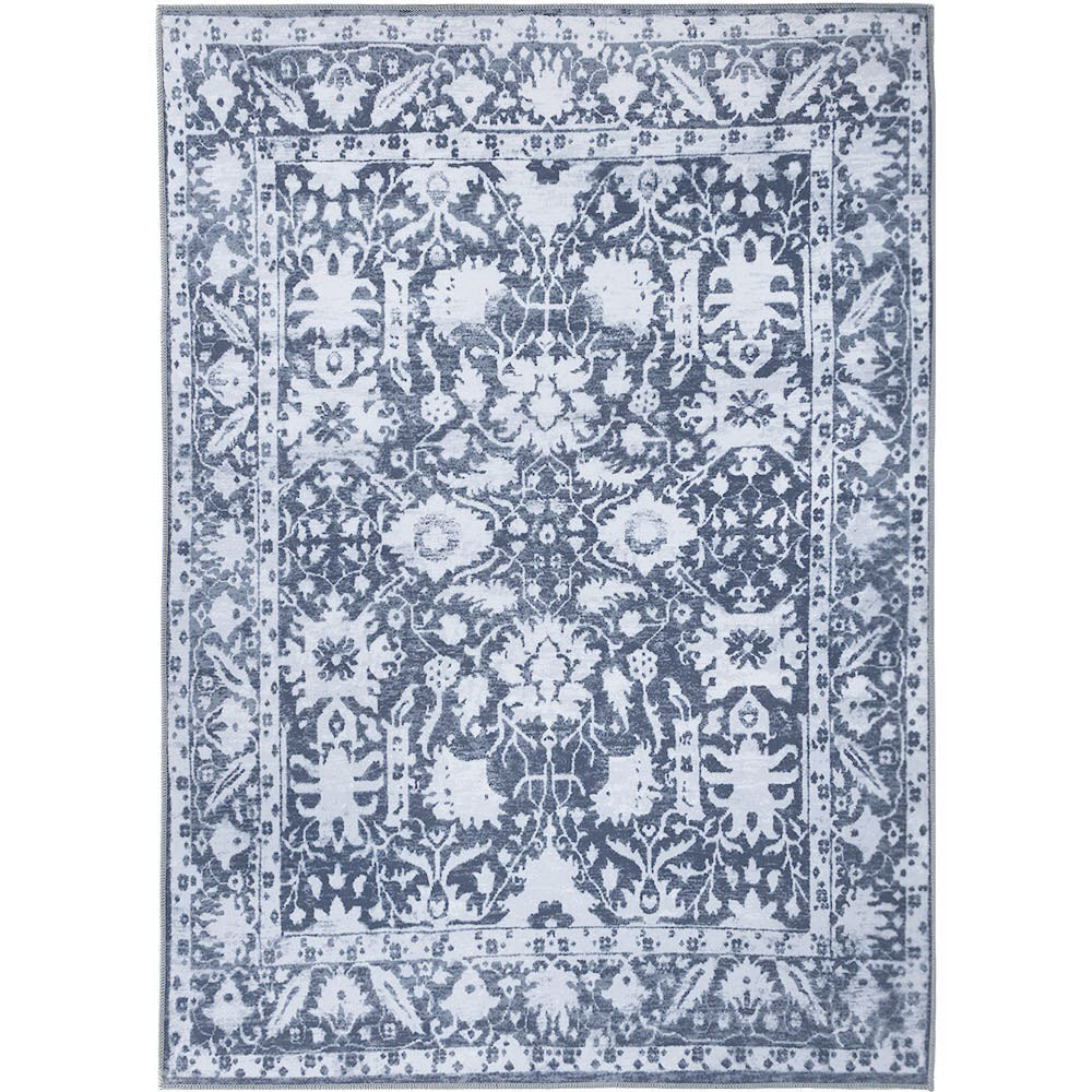 Large Vintage Blue Exotic Floor Rug Area Mat 160 x 230cm - Homecoze