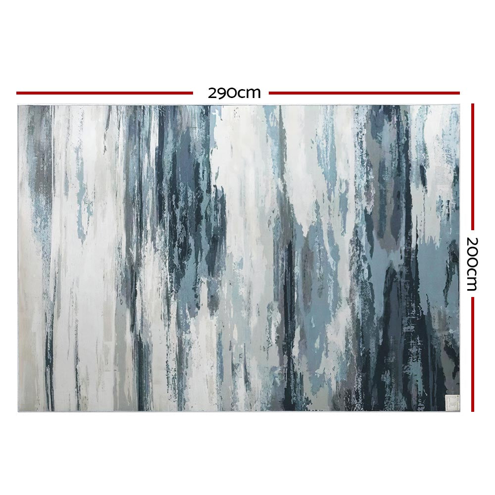 Extra Large Modern Oil Painting Inspired Floor Rug Area Mat 200 x 290cm Homecoze