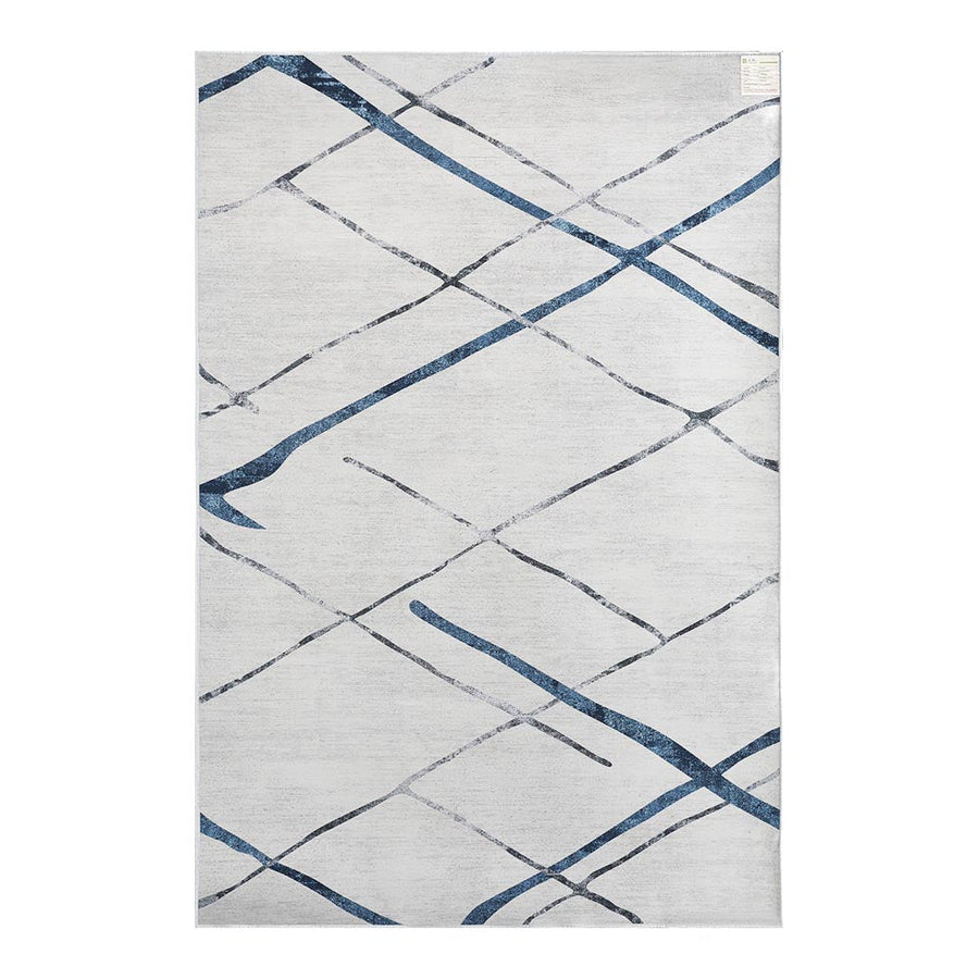 Large Modern Geometric Lines Chic Floor Rug Area Mat 160 x 230cm Homecoze