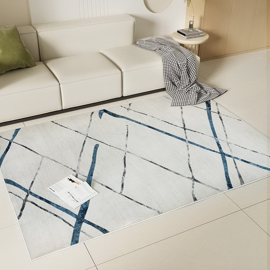 Large Modern Geometric Lines Chic Floor Rug Area Mat 160 x 230cm Homecoze