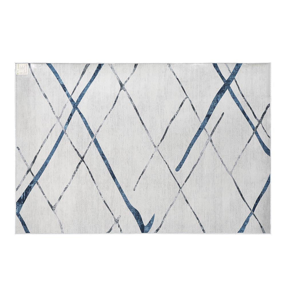 Extra Large Modern Geometric Lines Chic Floor Rug Area Mat 200 x 290cm Homecoze