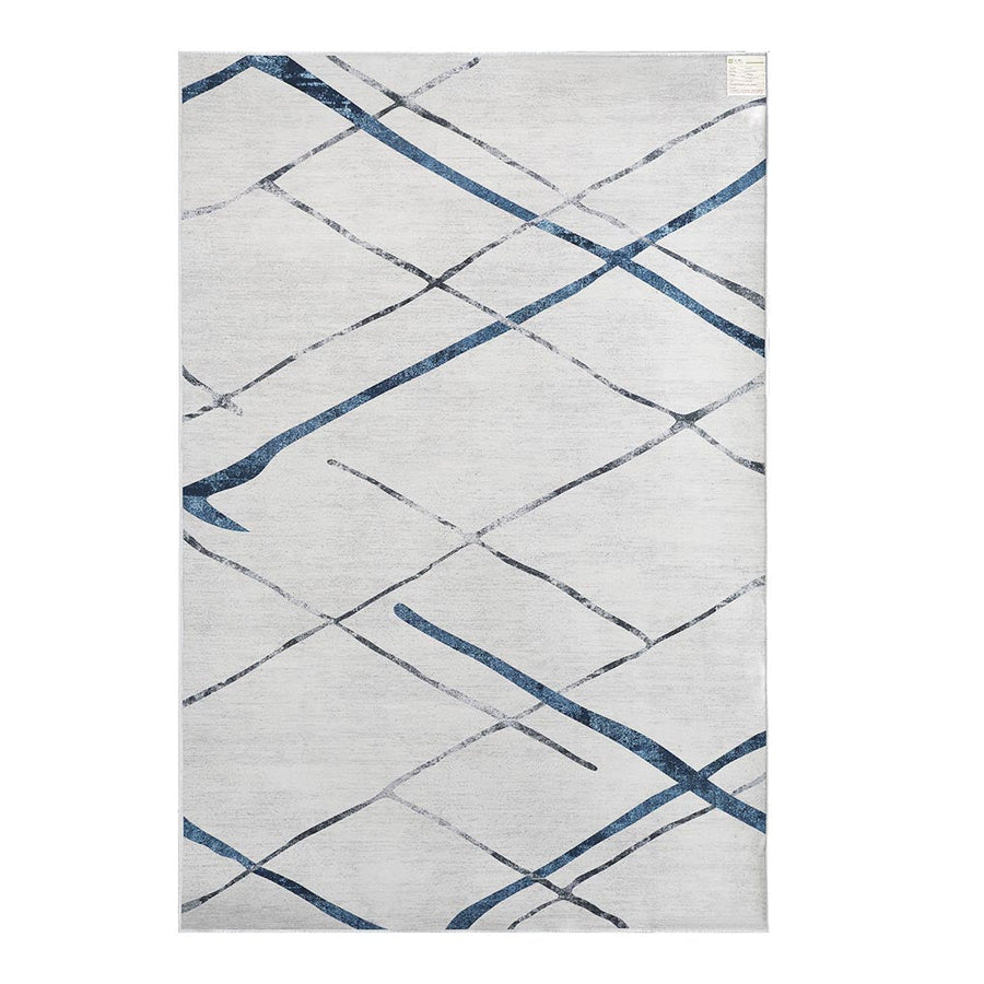 Extra Large Modern Geometric Lines Chic Floor Rug Area Mat 200 x 290cm Homecoze