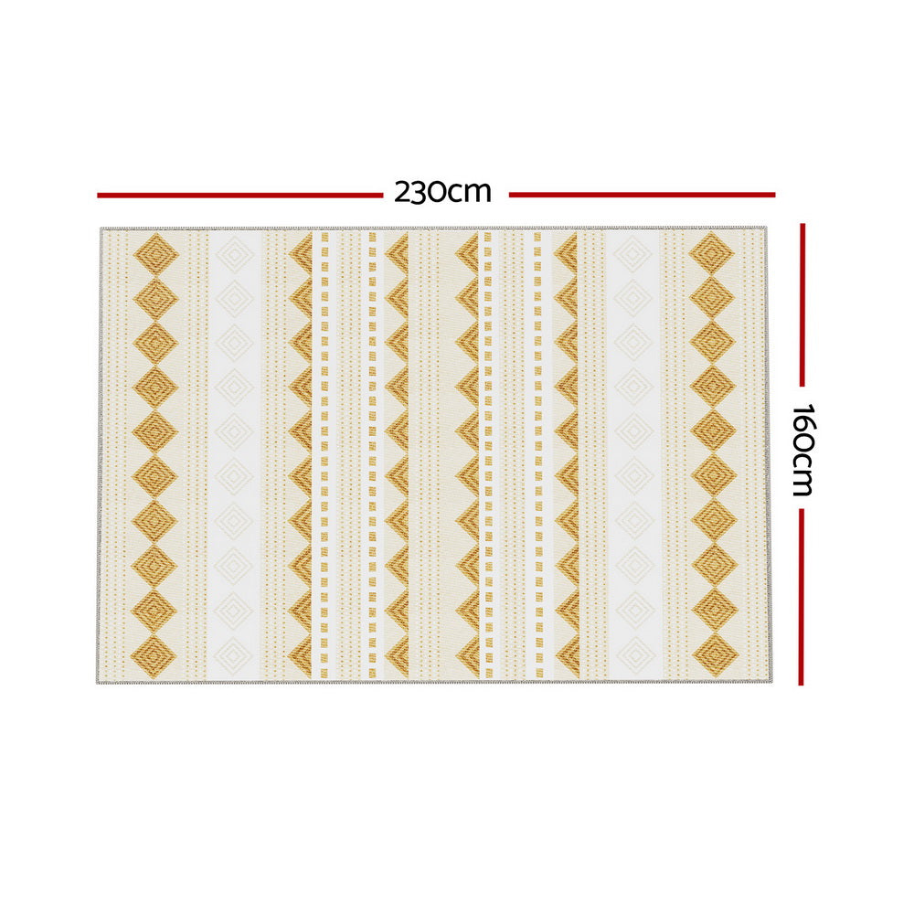 Artiss Floor Rugs 160x230cm Washable Area Mat Large Carpet Soft Short Pile Ella - Homecoze