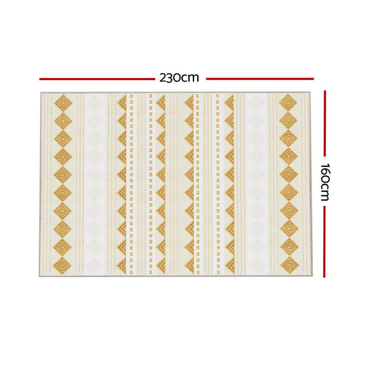 Artiss Floor Rugs 160x230cm Washable Area Mat Large Carpet Soft Short Pile Ella - Homecoze