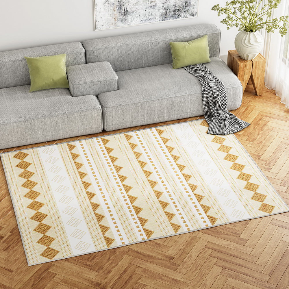 Artiss Floor Rugs 160x230cm Washable Area Mat Large Carpet Soft Short Pile Ella - Homecoze