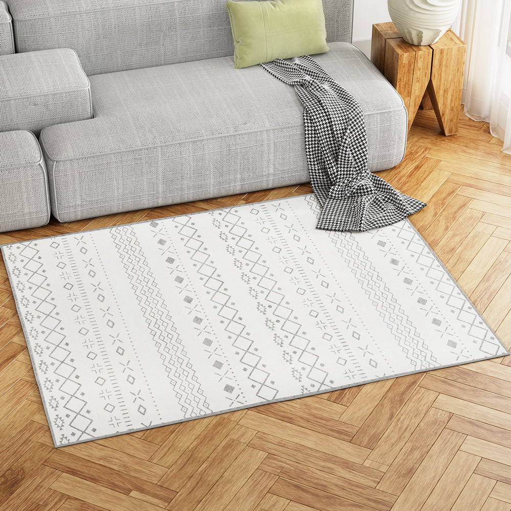 Artiss Floor Rugs 120x160cm Washable Area Mat Large Carpet Soft Short Pile Una - Homecoze