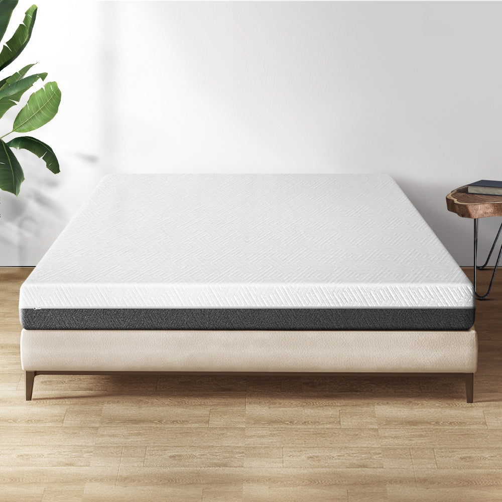 King Memory Foam Cool Gel Mattress Dual Sided Non Spring Comfort 15cm Homecoze