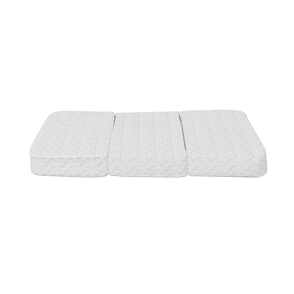 Infant Baby Foldable Portacot Mattress Cool Gel Memory Foam Travel Bed Bamboo Cover Homecoze
