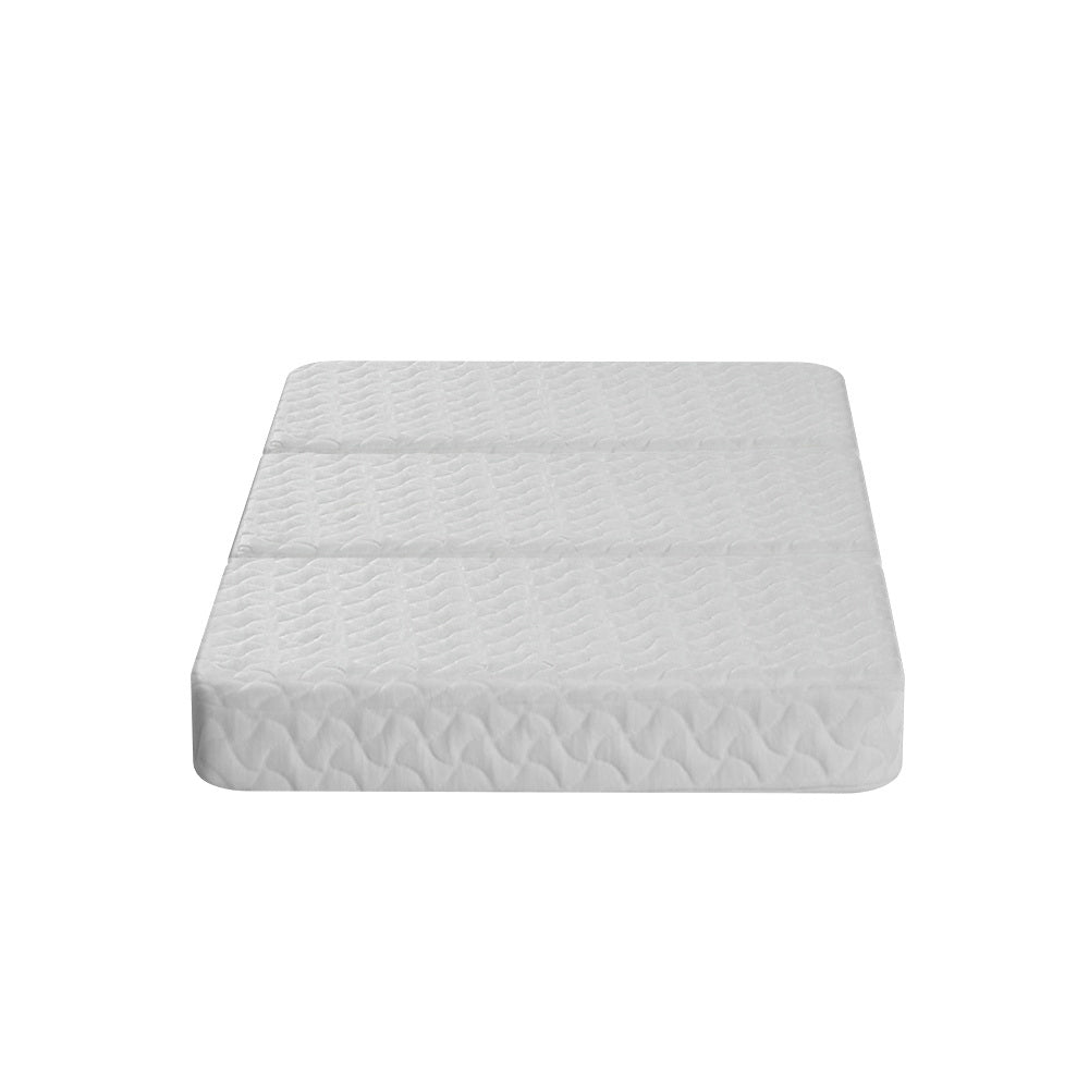Infant Baby Foldable Portacot Mattress Foam Travel Cot Bed with Bamboo Cover Homecoze