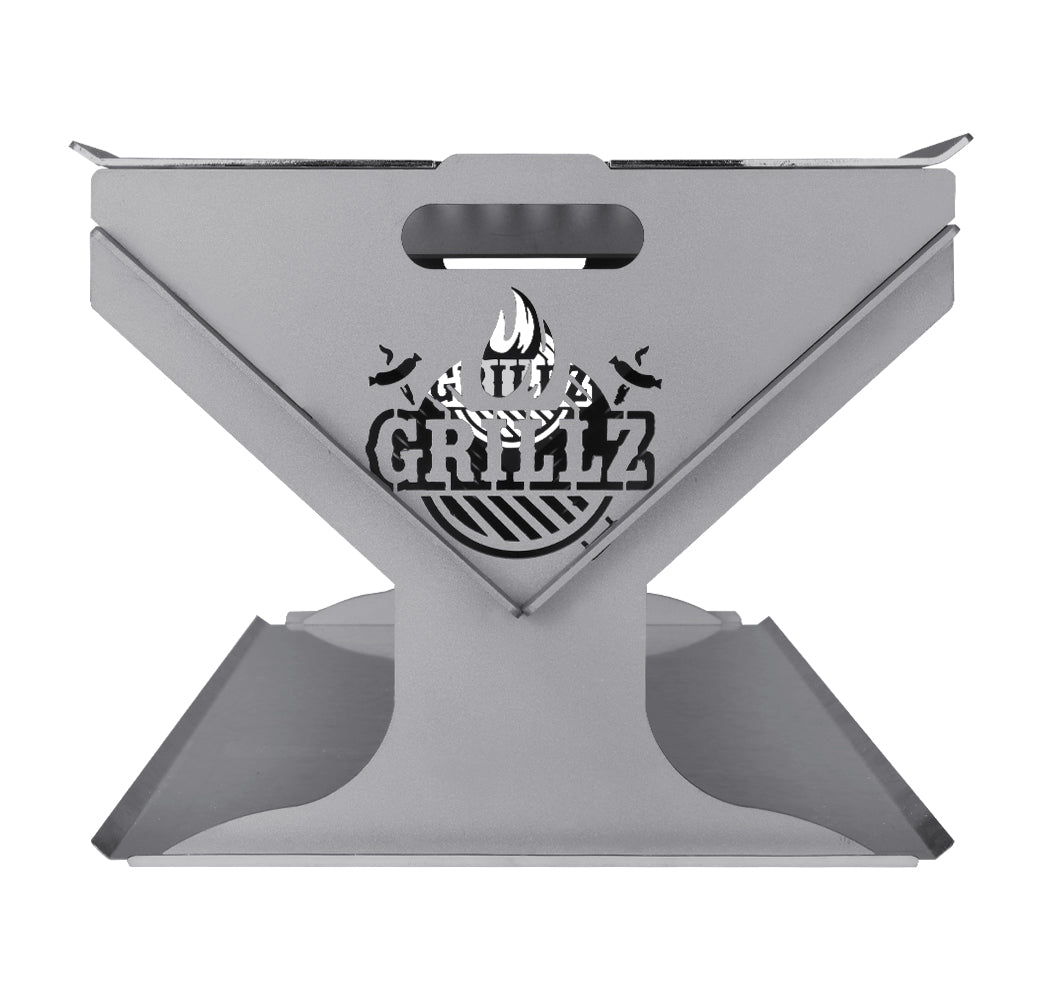 Portable Camping Fire Pit 2-in-1 Charcoal BBQ Grill - Homecoze