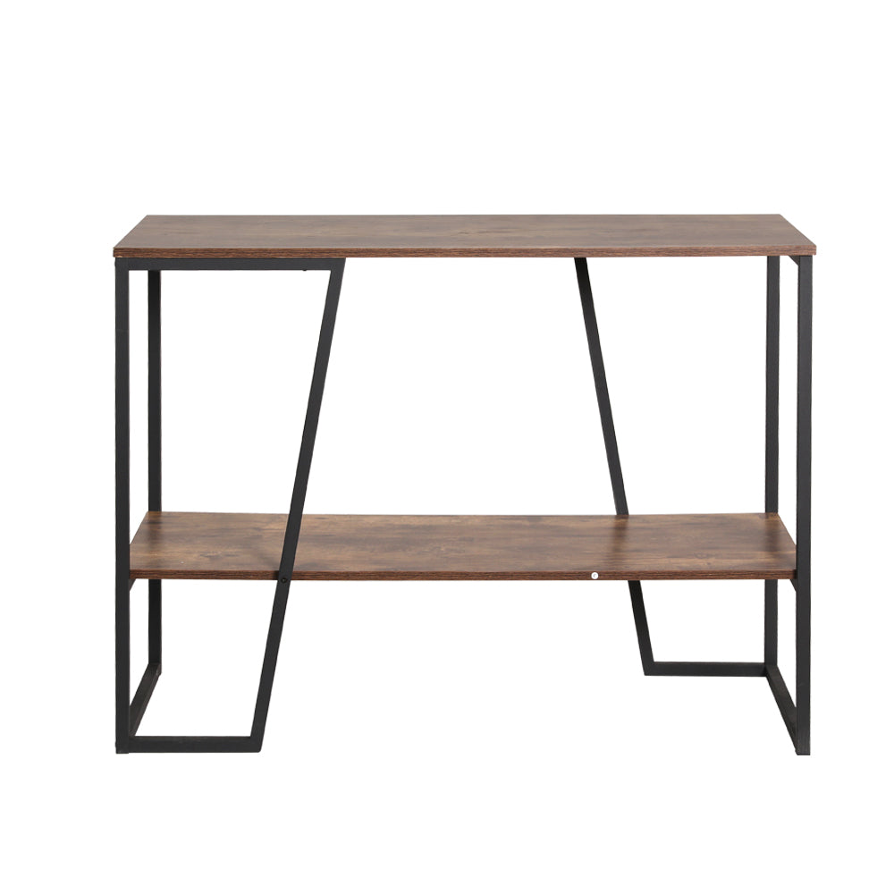 Modern Industrial Style Open Shelf Console Table Metal Display Shelf 106cm Homecoze