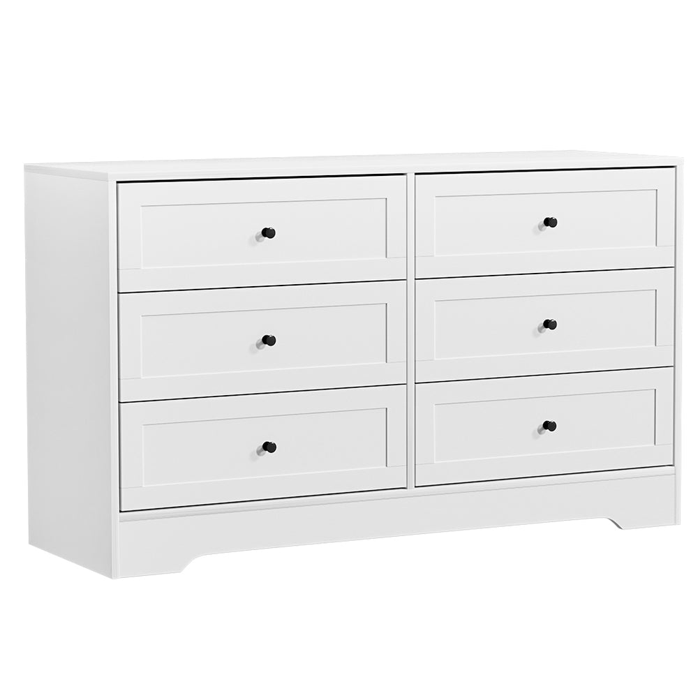Modern European Style Chest of Drawers Lowboy Dresser - White Homecoze