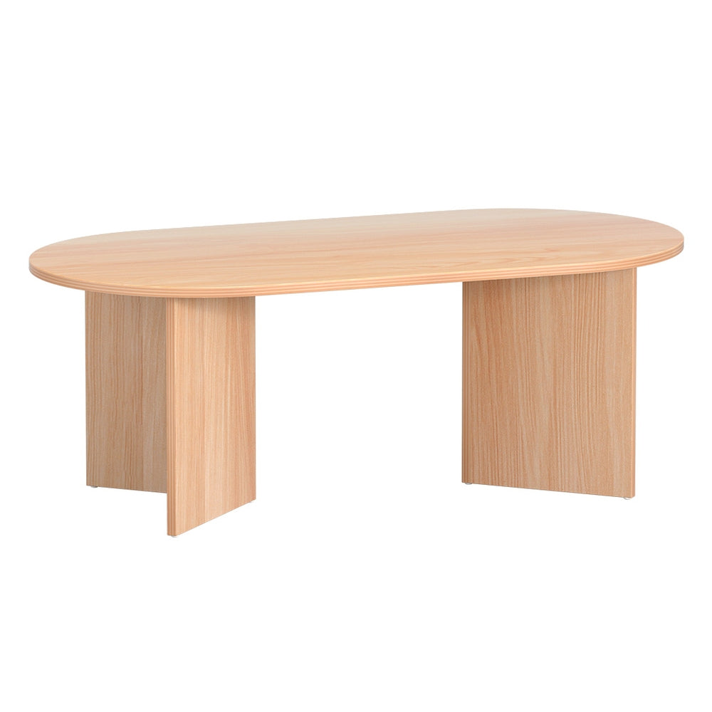 Scandinavia Style Oval Coffee Table 110cm - Pine Homecoze