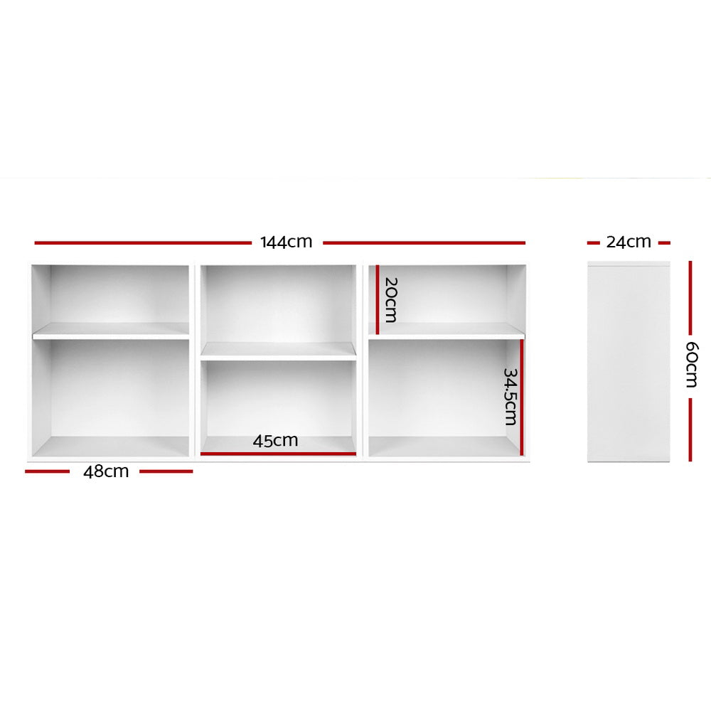 3 Piece Storage Shelf - White - Homecoze