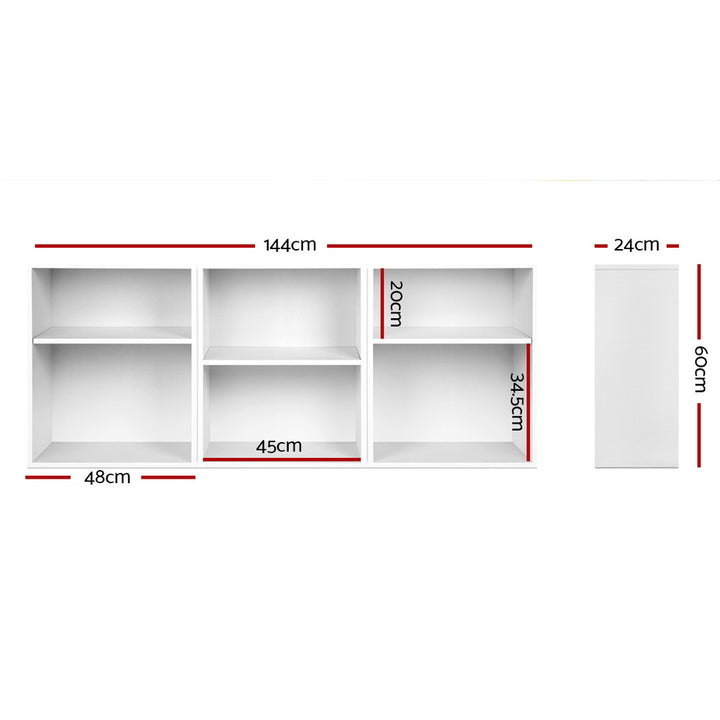 3 Piece Storage Shelf - White Homecoze