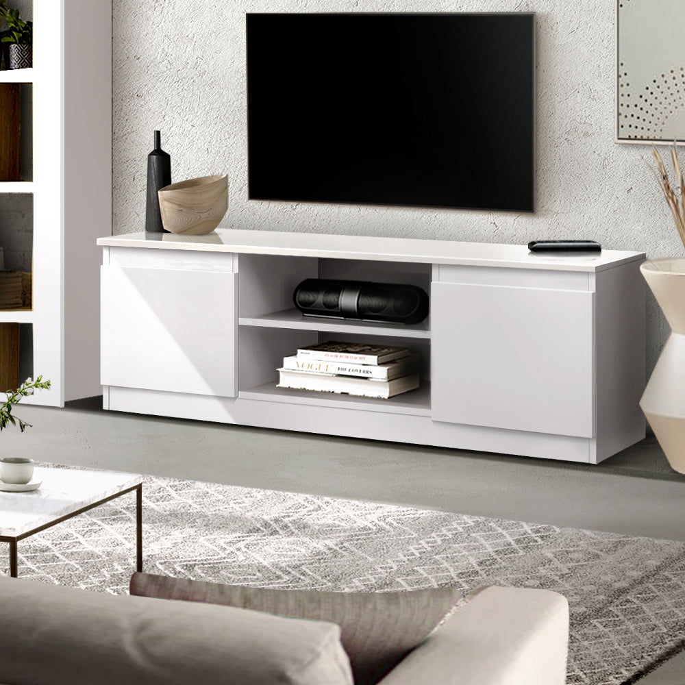 White Entertainment Unit 120cm Homecoze