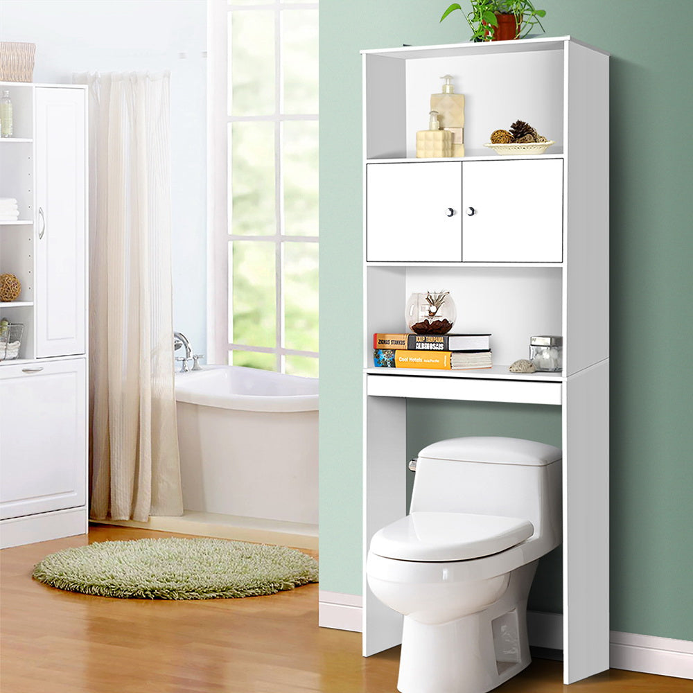 Over-Toilet Bathroom Storage Cabinet - White Homecoze