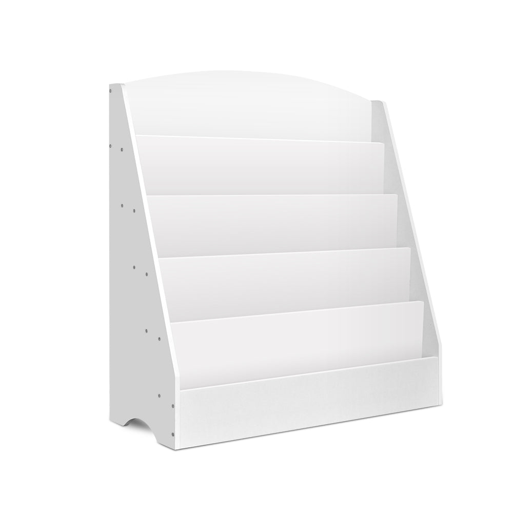 Kids 5 Tier Bookshelf - White Homecoze