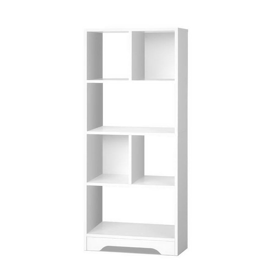 Display Shelf Bookcase 4 Tier Design - White Homecoze