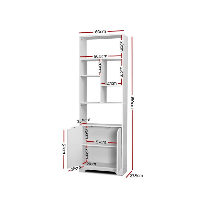 Adjustable Bookshelf Display Cabinet Homecoze