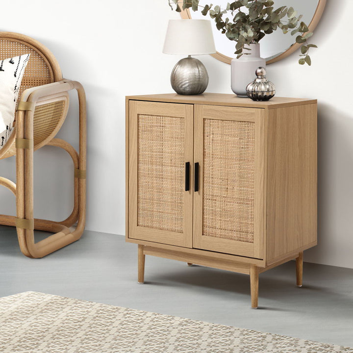 Rattan Buffet Storage Sideboard Hallway Cabinet Homecoze