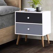 Scandinavian-inspired Bedside Tables Drawer - White Homecoze