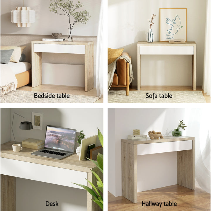 Modern Console Hallway Entry Table With Storage Drawer 100CM Homecoze