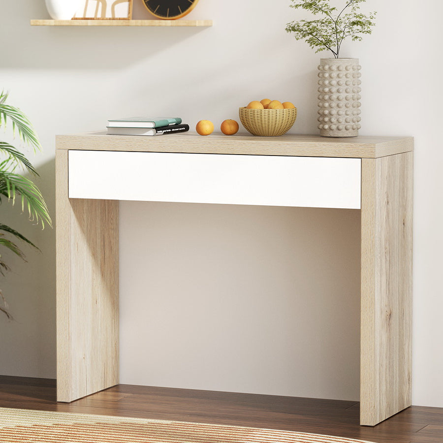 Modern Console Hallway Entry Table With Storage Drawer 100CM Homecoze