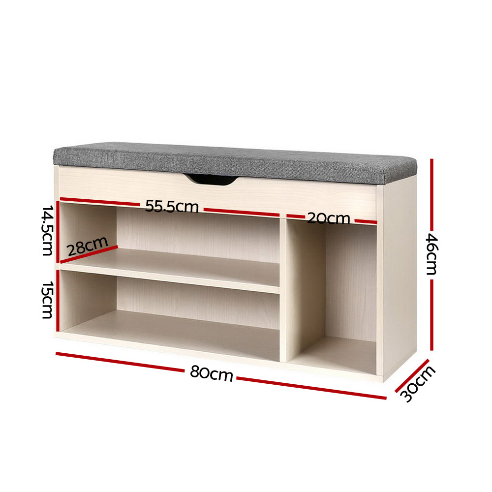 Wooden Shoe Organizer - Natural Homecoze