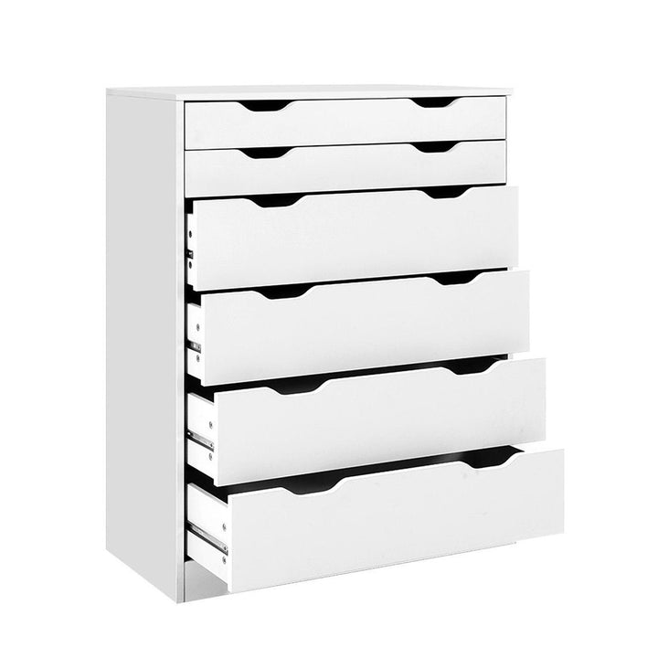 6 Drawer Chest of Drawers Tallboy Dresser - White Homecoze