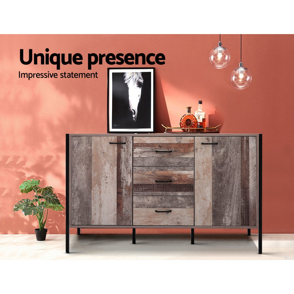 Rustic Industrial Series Buffet Sideboard Homecoze