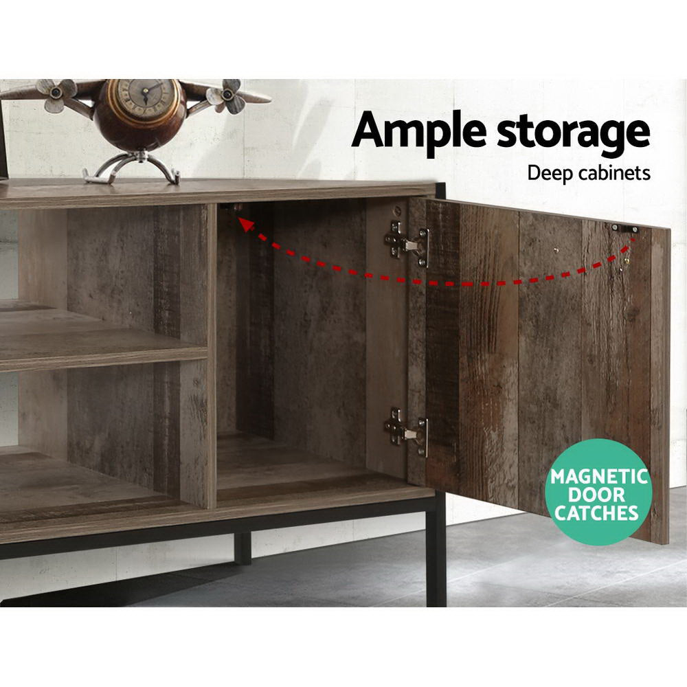 Rustic Industrial Series Entertainment Unit - 124cm Homecoze