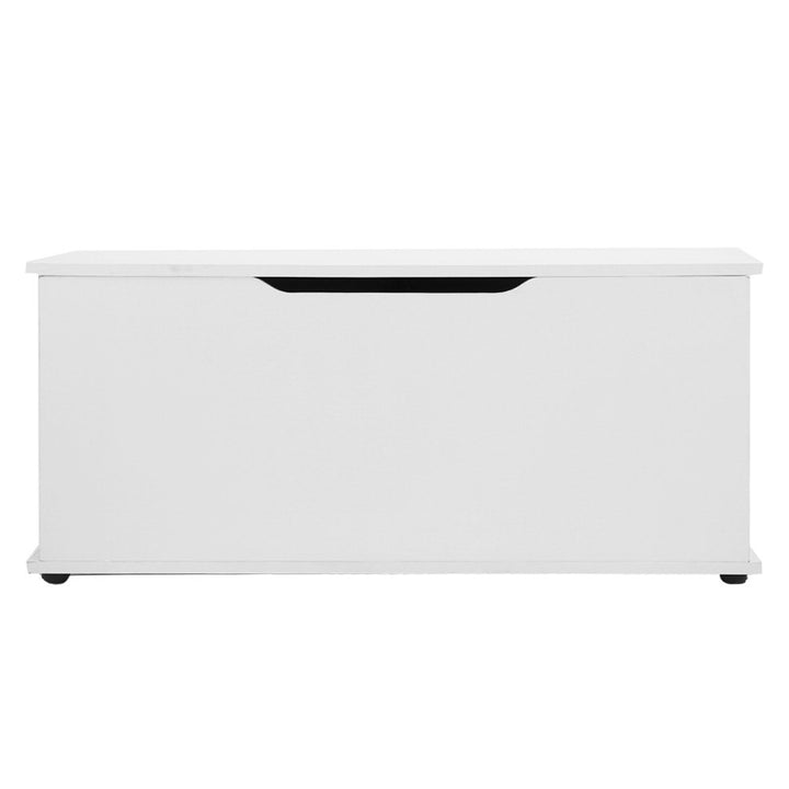 Kids Wooden Toy Chest Storage Blanket Box - White Homecoze